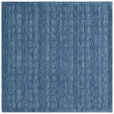 Tapis bleu tissé à la main Caris