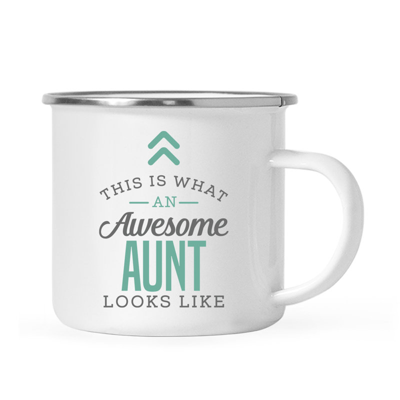 C’est ce qu’une grande tasse ressemble à une grande tasse de camping de style famille.