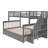Stairway Twin-Over-Full Bunk Bed With Drawer, Storage And Guard Rail For Bedroom, Dorm, For Adults,-108949726