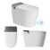 Smart Bidet Toilet with Built-in Tank, Auto Open/Close Lid, ADA Height, Blackout Flush, Heated Seat, Warm Wash, 1.08GPF Auto Flush, Filtering TECH, Standard