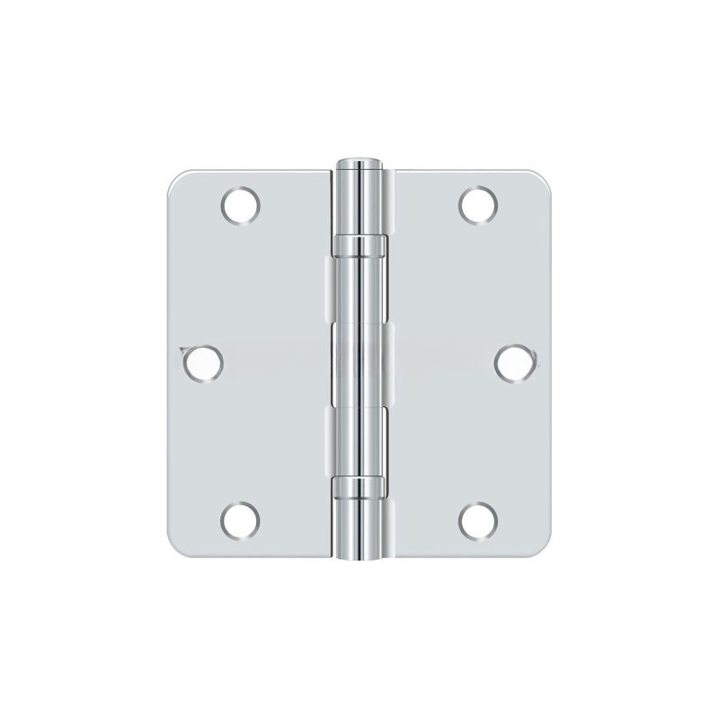 64'' x 64'' Steel Surface Mount Hinge, Polished Chrome