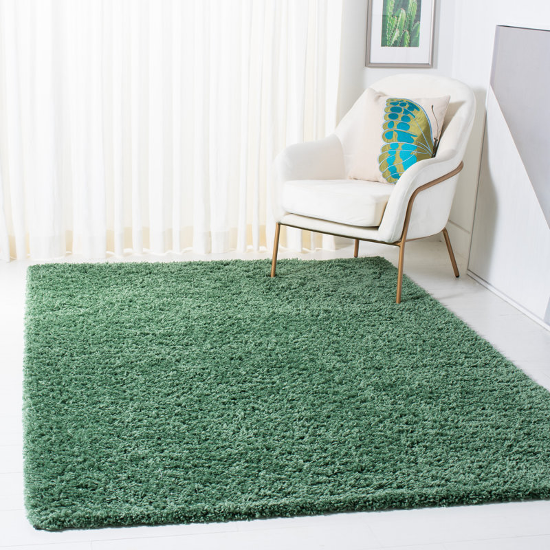 Evalle Performance Solid Color Rug, Rectangle 4' x 6'