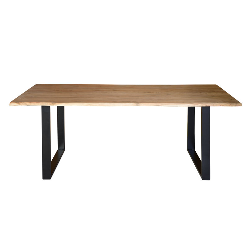 Harper Metal Base Dining Table, H77 x L160 x W90cm