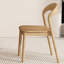 Burlywood Solid Back Side Chair(Set of 6)-617509542