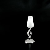Pedro Glass Torchiere Lamp