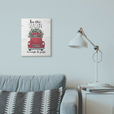 «Mingle and Jingle Red Truck», peinture