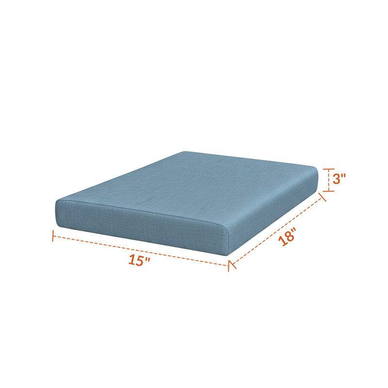 Coussin de remplacement pour repose-pieds d'extérieur Sunbrella, Méditerranée Cossette