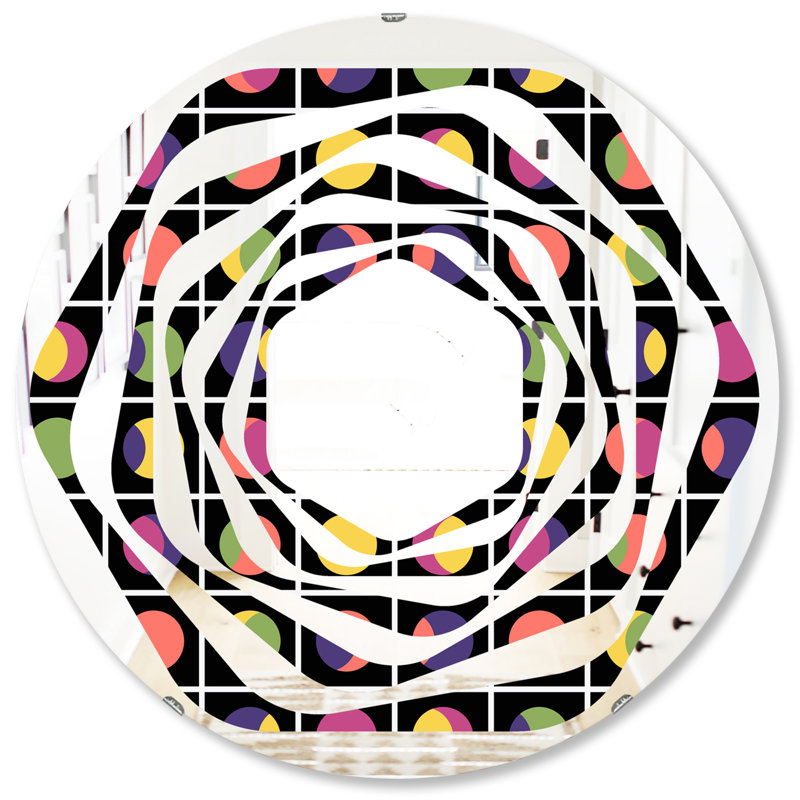 Miroir mural Whirl Moons, H 31,5 po x l po