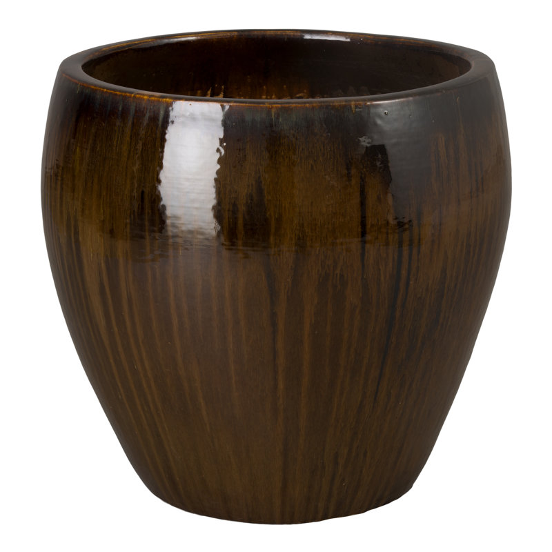 Cynae Handmade Ceramic Pot Planter, 23.5"H x 24"W x 24"D