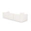 Canapé modulaire Tarra en chenille crème