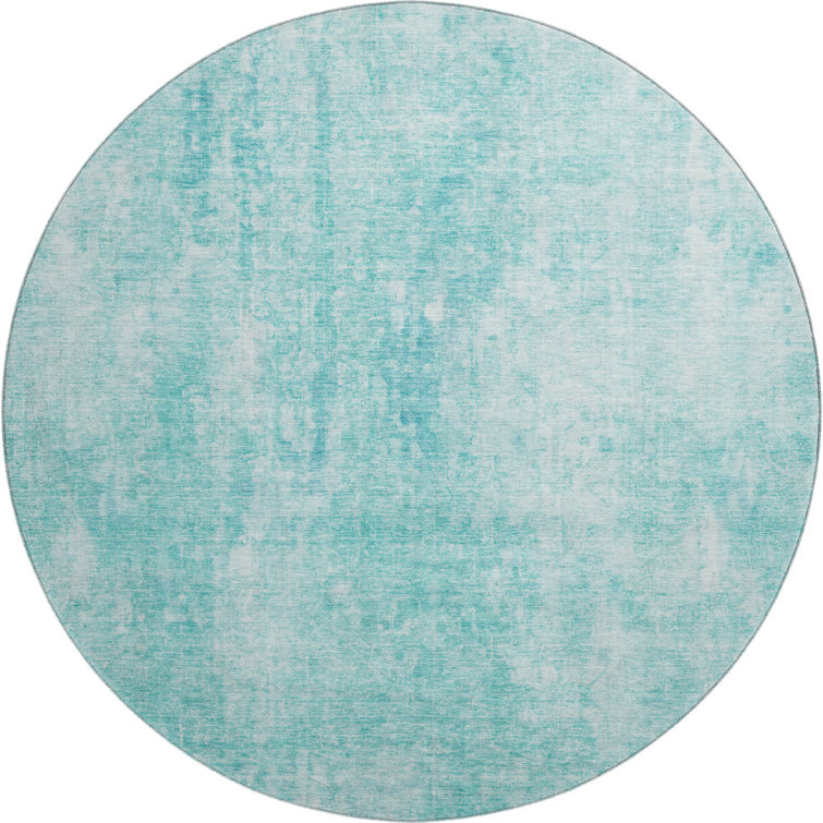 Premium Machine Washable Brittney Teal Rug