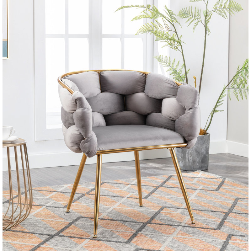 Vladanka 28.7'' Velvet Sofa, Gray Velvet