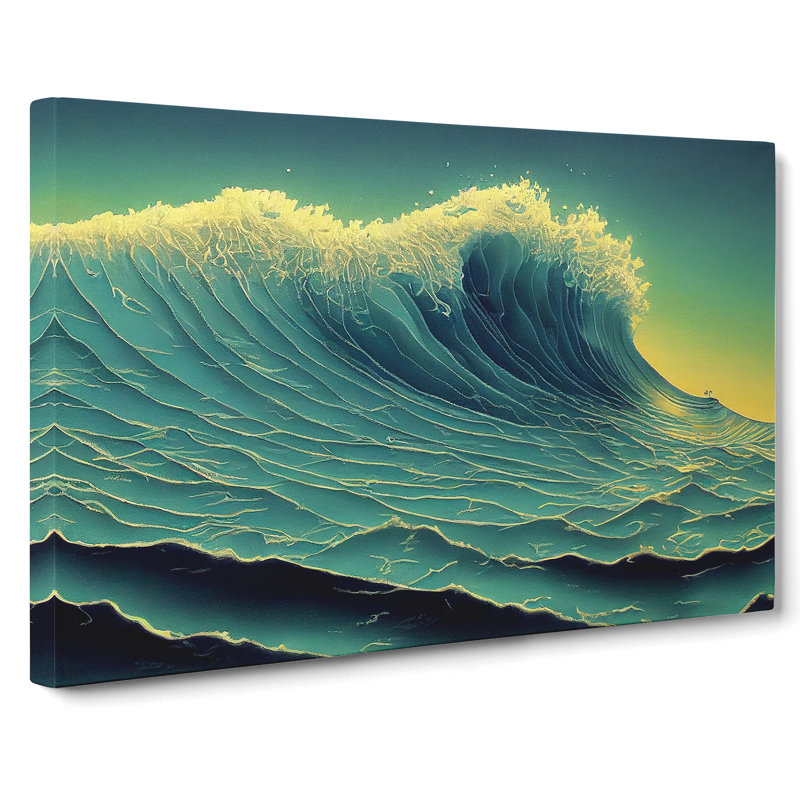 Epic Ocean Wave - Wrapped Canvas, 50cm H x 76cm W x 3cm D