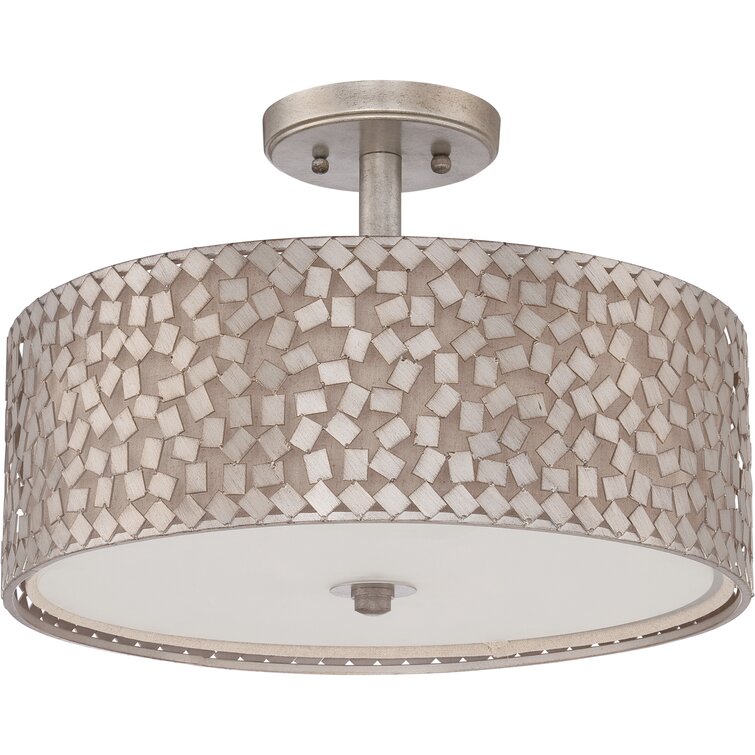 Mercer41 Whitby Glass Semi Flush Mount & Reviews - Wayfair Canada