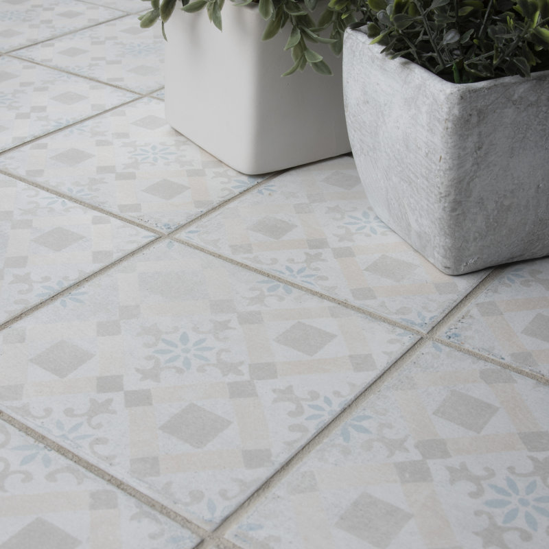 Barcelona 6" x 6" Porcelain Patterned Wall & Floor Tile