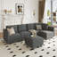 Canapé modulaire réversible avec repose-pieds Bresee-87874158-115612322