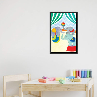 Éléphants et phoques, étape I - impression d'art graphique
