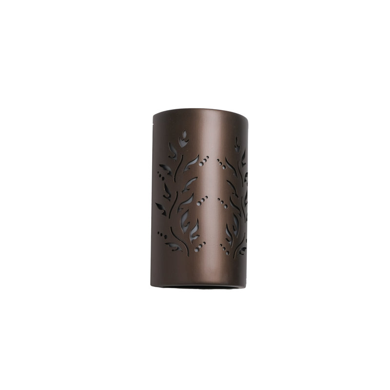 Ninamarie Ceramic Outdoor Wall Light, LED Bulb Included, Rubbed Bronze