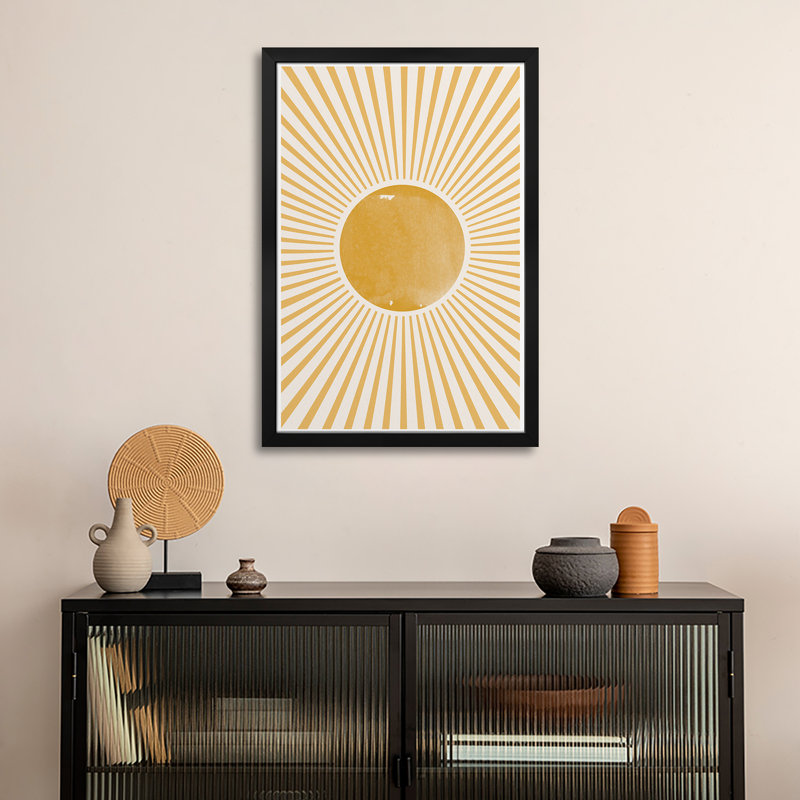 Boho Sun - reproduction d'art mural - affiche de galerie, H 24 po x l 16 po
