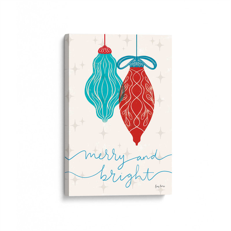 Elegant Holiday Ornaments VI, reproduction sur toile, H 18 po x l 12 po x P 1,25 po, Toile tendue
