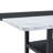 71 Inch Two-Tone Spliced Fashion Dining Table With Black Spray Painted Metal Legs, Ideal For Family Gatherings