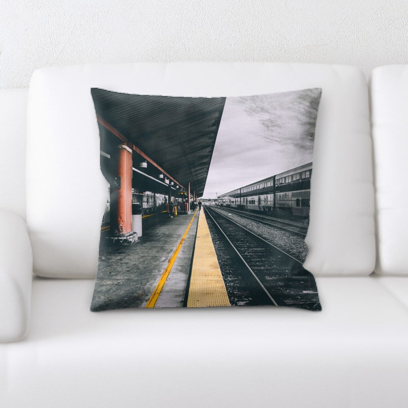 Train Experience Throw Pillow