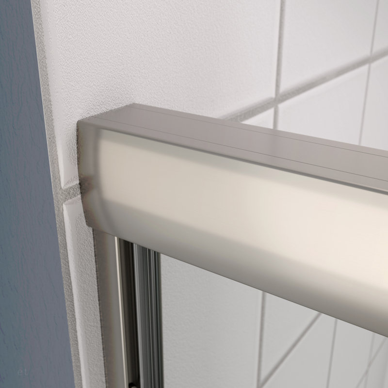 Bypass Shower Door, Sliding Door, With 1/4" Tempered Glass And Chromed Finish 44-48"X70", Chrome