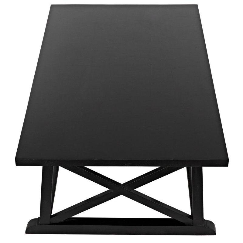 Sutton Solid Wood Coffee Table, Hand Rubbed Black