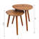 Amethist 2 Piece Nesting Tables with Solid Wood Legs