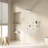 Rainier 4-Function 20 Inch Wall Mounted Rectangular Rainfall Thermostatic Shower System With 6 Body Jets-88543385