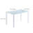 Helsea Glass Top Metal Base Dining Table-700535867