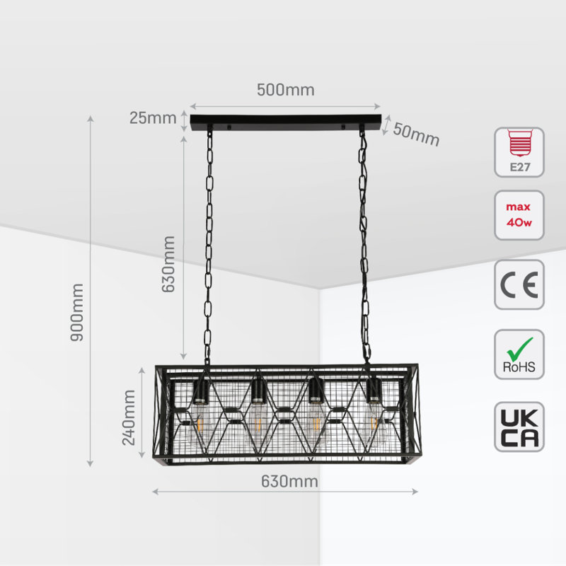 Aiyona 4 - Light Chandelier