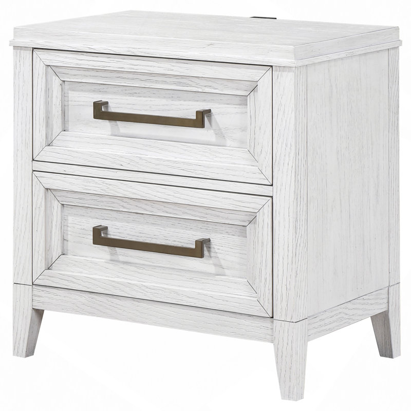 Avril 2-Drawer Nightstand Bedside Table