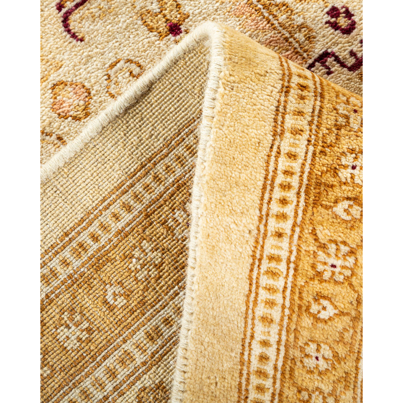 Keenan One-of-a-Kind Hand-Knotted Ivory Area Rug 7'10" x 10'1"