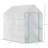 Walk-In Greenhouse, Outdoor Portable Plant Flower Growing Warm House With Roll-Up Door And 4 Shelves
