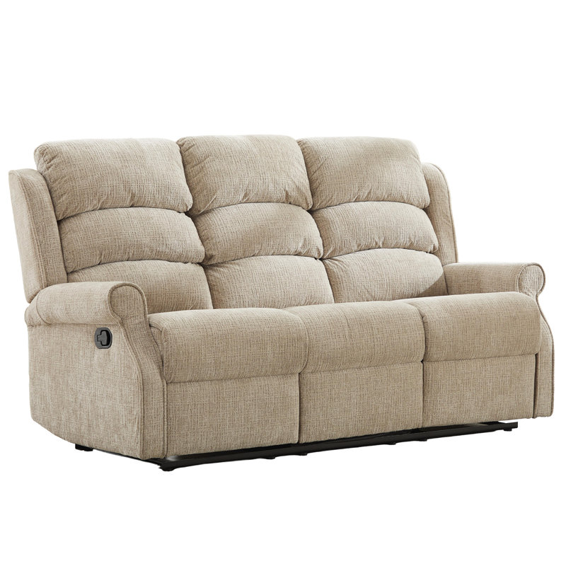 Constantino 3 Seater Reclining Sofa, Beige