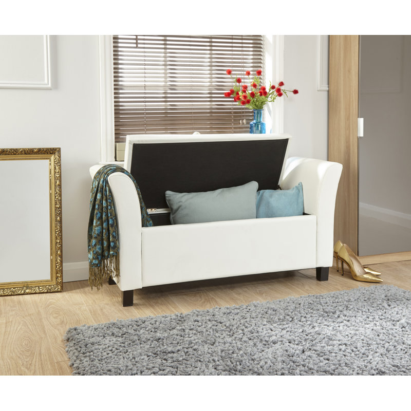Ashley Storage Bench, White