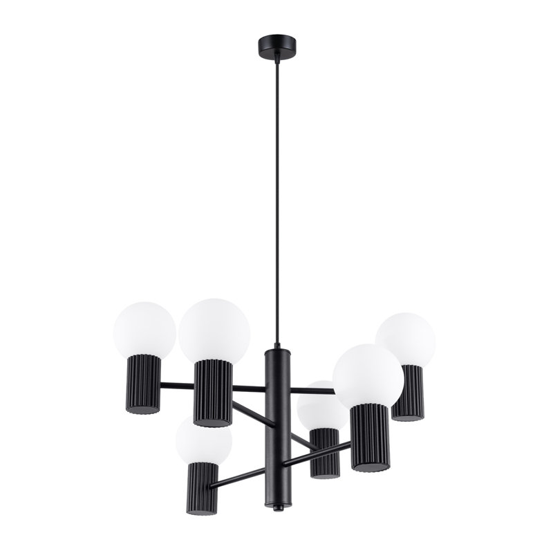 Wynnwood 6 - Light Chandelier, Black