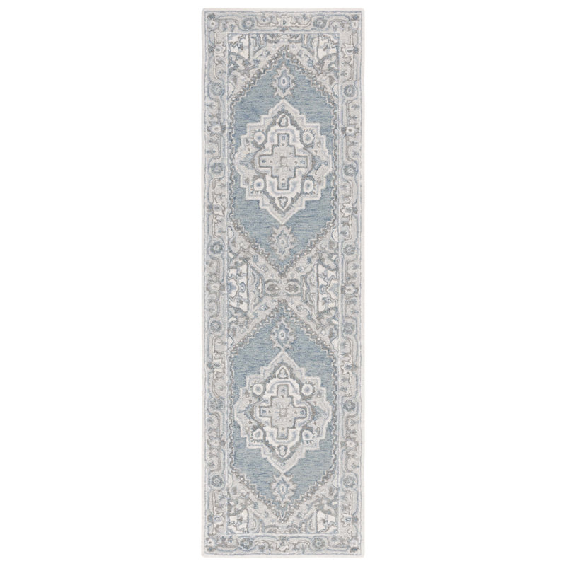 Metro Hand Tufted Wool And Cotton With Latex Oriental Rug, Runner 2'3" x 8'