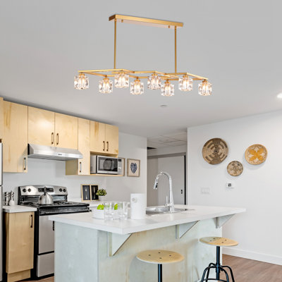 Lustre suspendu en cristal 8 lumières Frank