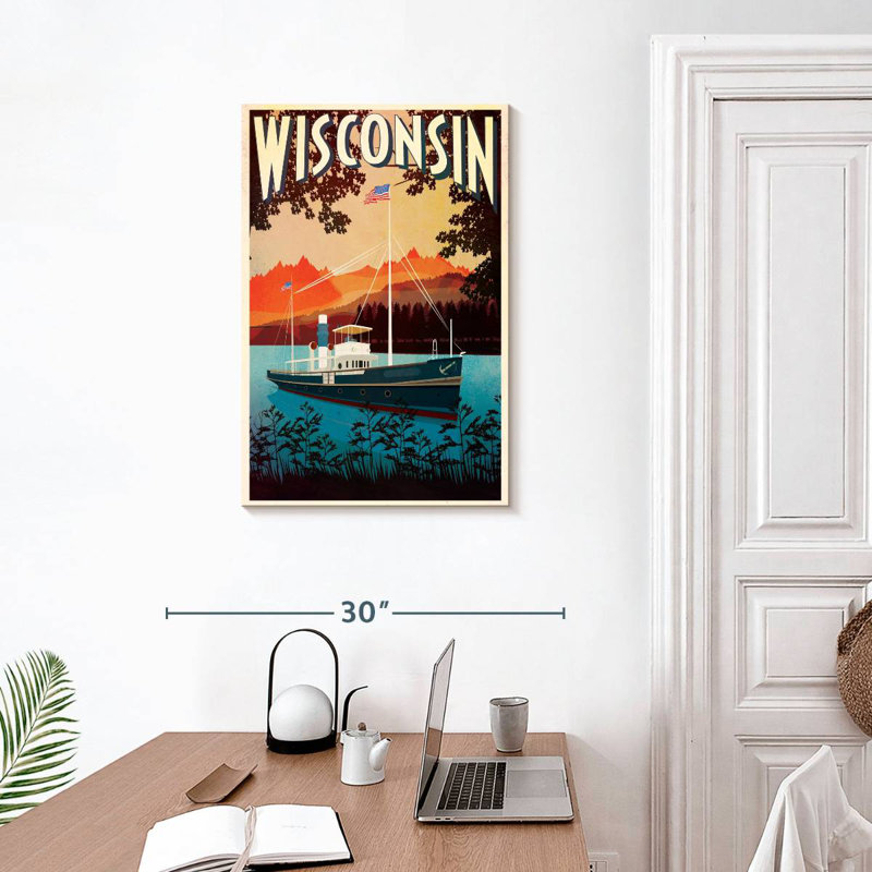 Wisconsin Poster, 30" H x 20" W