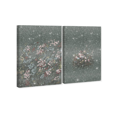 Subtle Universe Set Abstract Canvas Print by Oliver Gal, Black Frame, 10 x 15