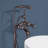 Topcraft Triple Handle Floor Mounted Freestanding Tub Filler with Hand shower-115941559