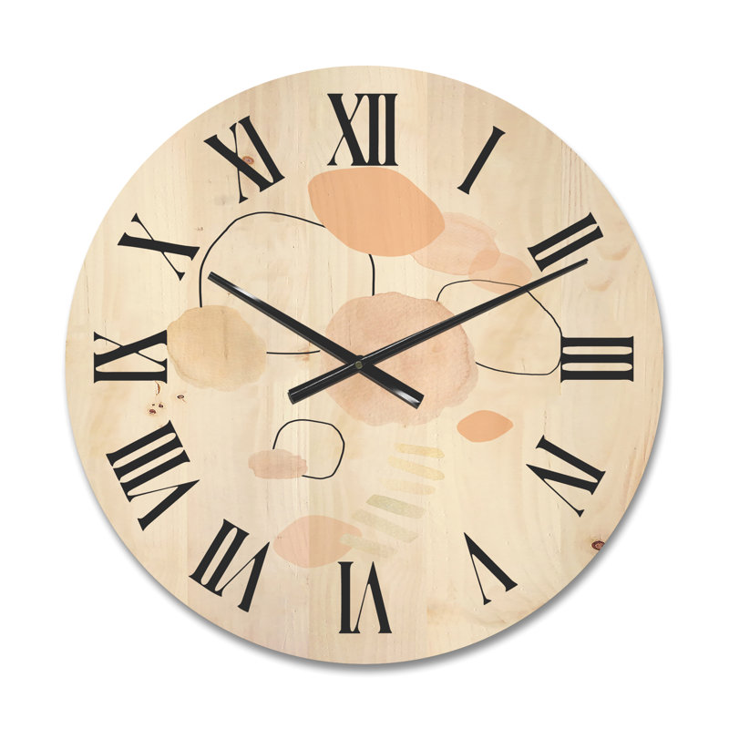 Horloge murale aquarelle, Moyen