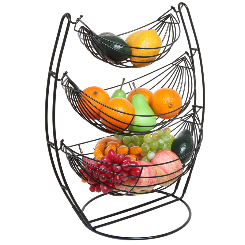 0.98 gallon Fruit Bowl, Black