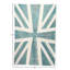 Hand Knotted Abstract Area Rug in Blue
