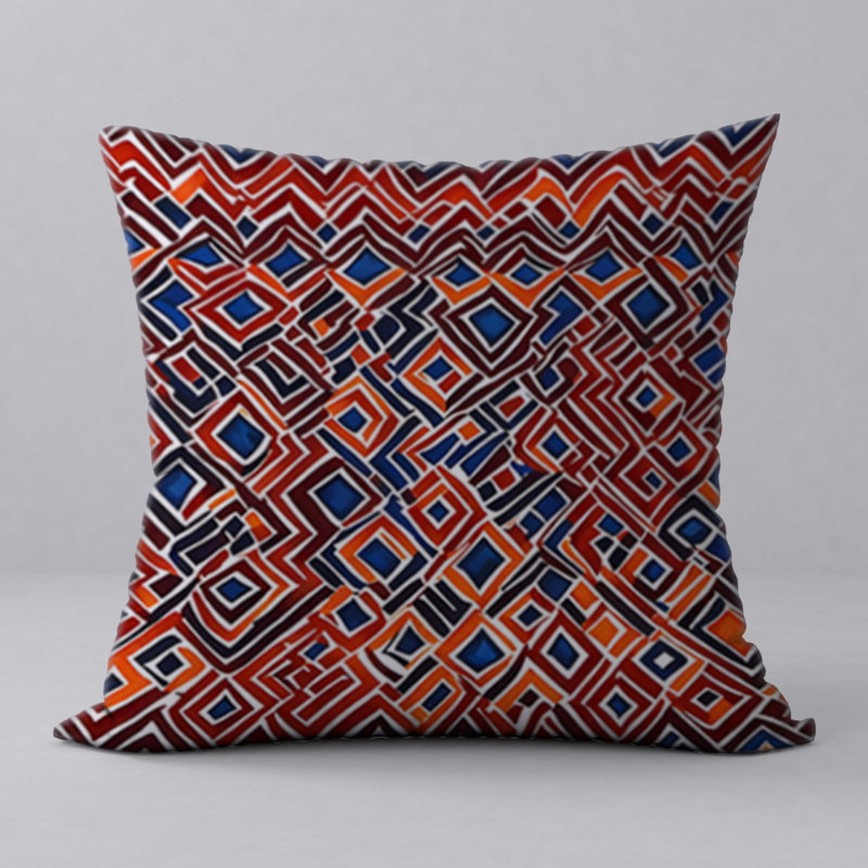 Abstract Reversible Throw Pillow