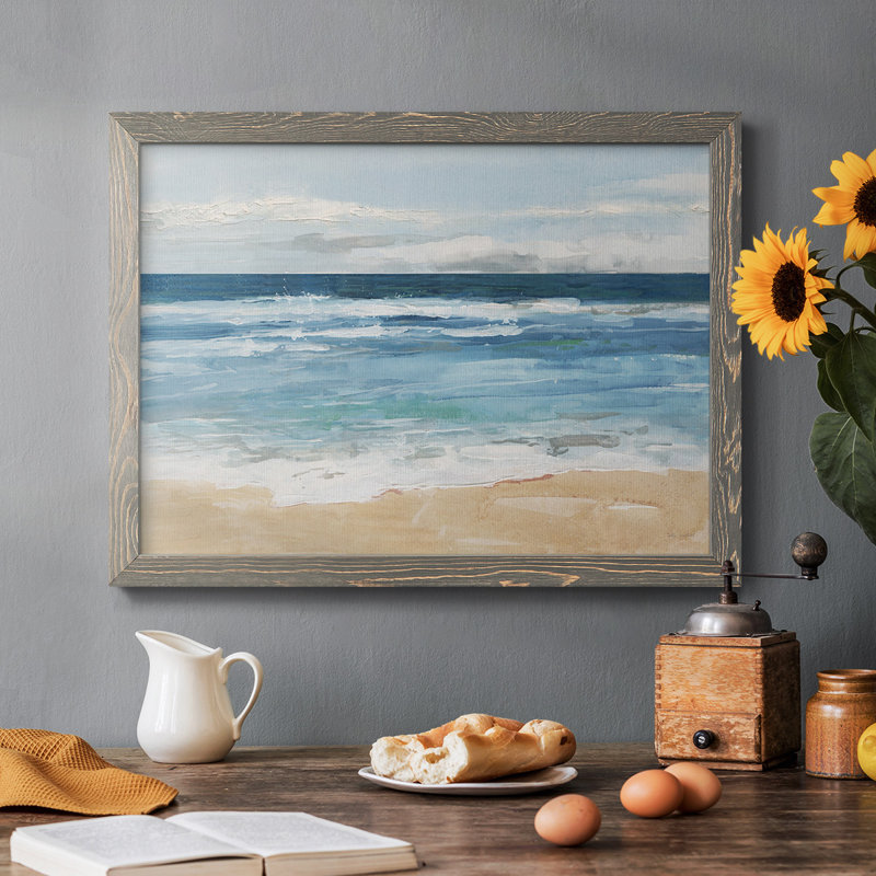 Ocean Waves II, reproduction d'art sur toile, Gris, H 14 po x l 20 po