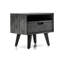 Table de chevet 1 tiroir grise Mui