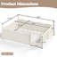 Lit double sécuritaire avec rangement, panneau de fibres à densité moyenne en bois de style Montessori pour chambre d'enfant
